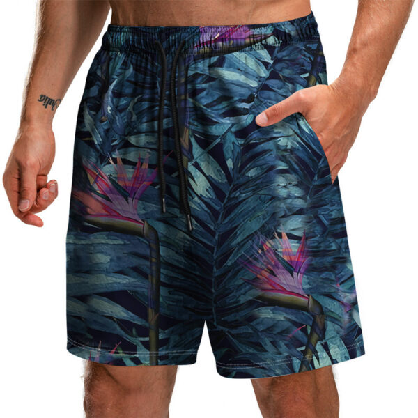 Men's Trendy Summer 3D Printed Leaf Series 3D Printed Casual Beach Shorts