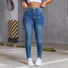 Women's Slim-Fit Patchwork Denim Jeans With Exposed Seams