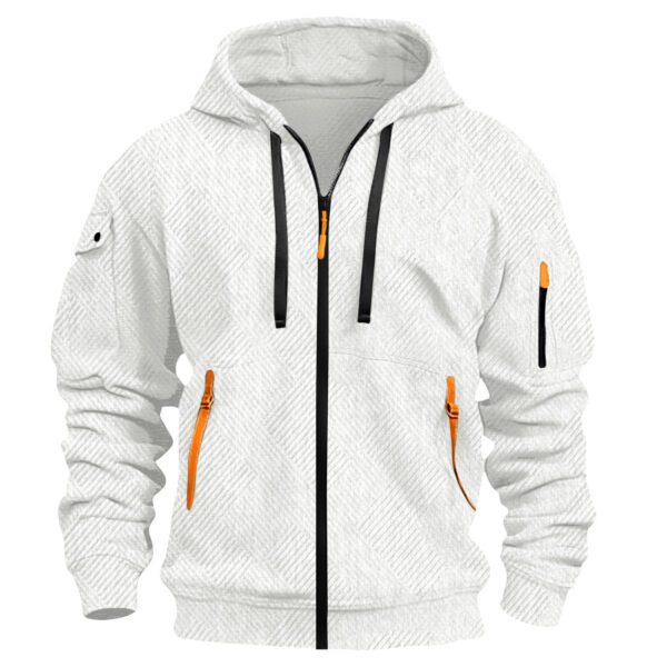 Men's Retro Athletic Sporty Casual Hoodie Jacket