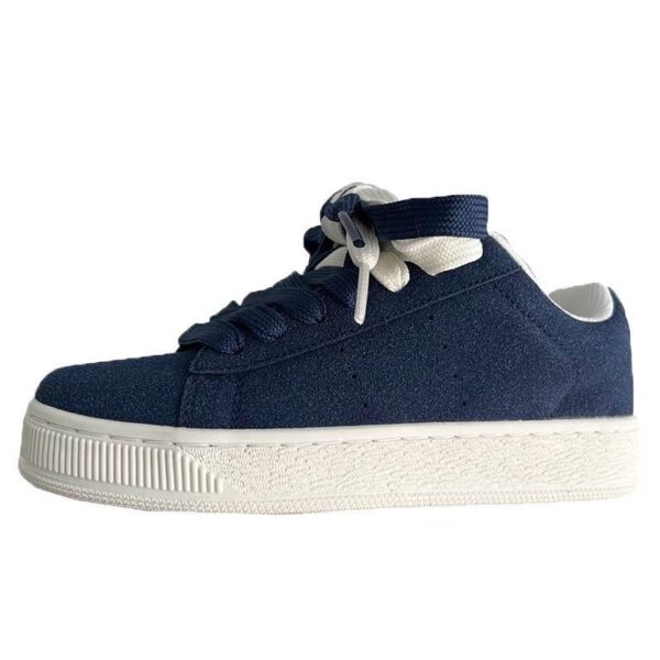 Men's Vintage Chunky-Soled  Low Top Skateboard Sneakers