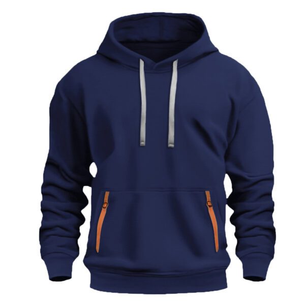 Men's Fashionable Trendy & Casual Fleece-Lined Hoodie