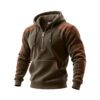 Men's Casual Cardigan Double-Hooded Half-zip Hoodie