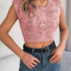 7a9c1dad-cb2f-4595-8c1e-73ee8d2f89d5.jpg Women's Casual Heart Hollow Out Knit Vacation Cropped Top