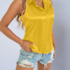 Women's Solid Color Casual Elegant Button Satin Shirt