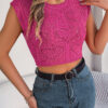 7e35cde9-1a06-4267-8036-edc384193811.jpg Women's Casual Heart Hollow Out Knit Vacation Cropped Top