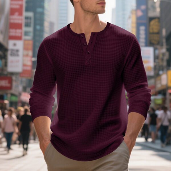 7fe26c54-3302-45b9-bbb2-9c8c35f5bdd9.jpg Men's Jacquard Casual Plaid Button-Down Long Sleeve Sweater
