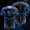 Men's 3D Printed Mortal Kombat Silk Milk Mesh Casual T-shirt