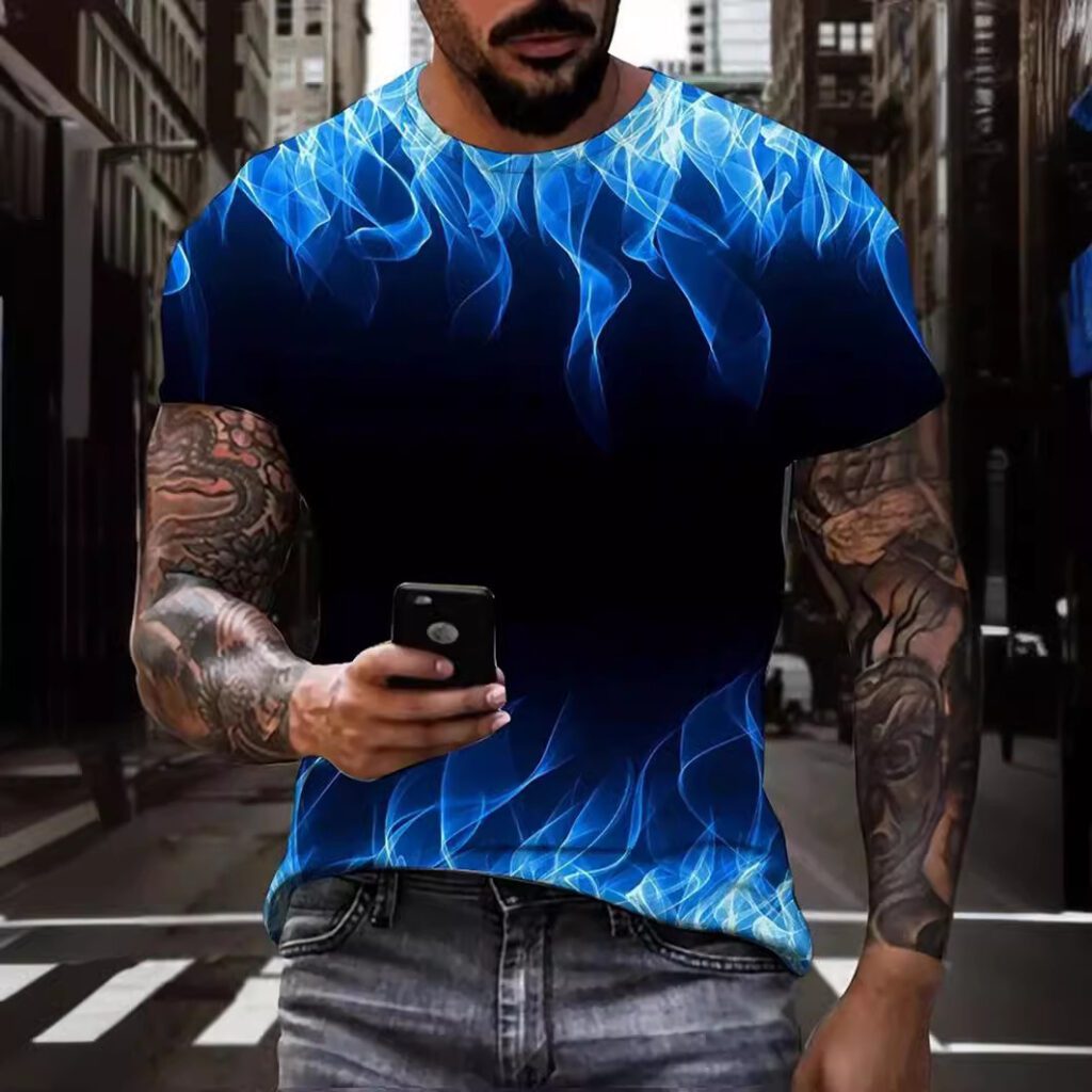 Men's 3D Printed Casual Fashion T-shirt