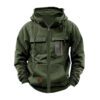 Men's Trendy Printed Loose Zip Casual Hooded Jacket