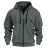 Men's Retro Athletic Sporty Casual Hoodie Jacket