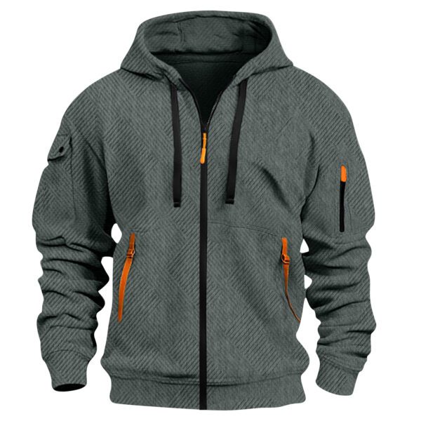 Men's Retro Athletic Sporty Casual Hoodie Jacket