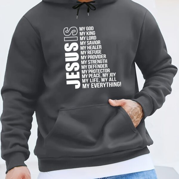 Men's Trendy Printed Casual Pullover Kangaroo Pocket Hoodie