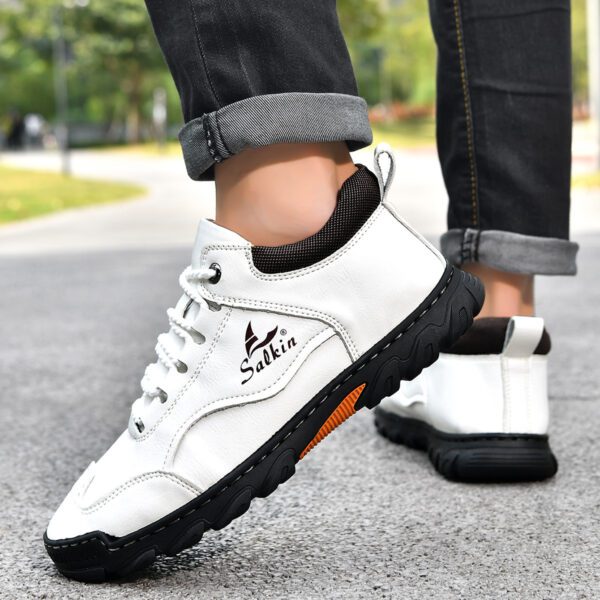 Men's Comfortable Flat Lace-Up Casual Shoes For Hiking