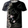 Men's 3D-Printed Wild Animal Graphic Short Sleeve T-Shirt for Casual Wear