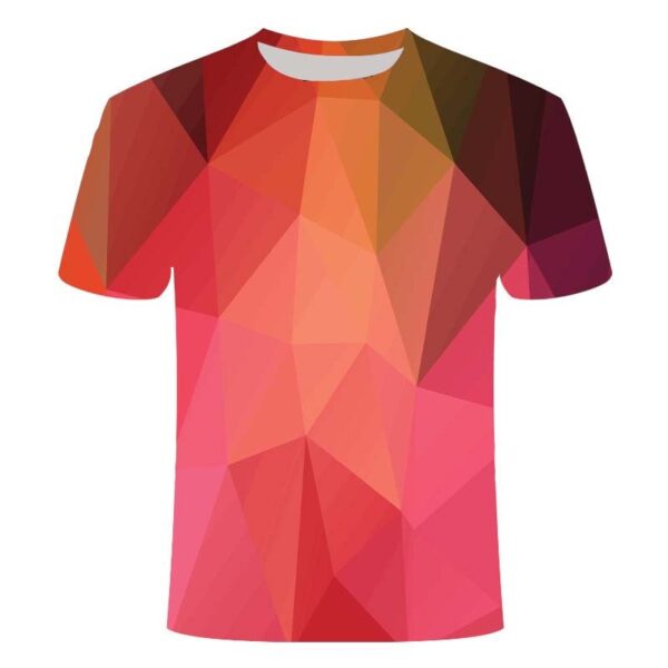 Men's Casual Trendy Creative 3D Printed Abstract Short Sleeve T-shirt