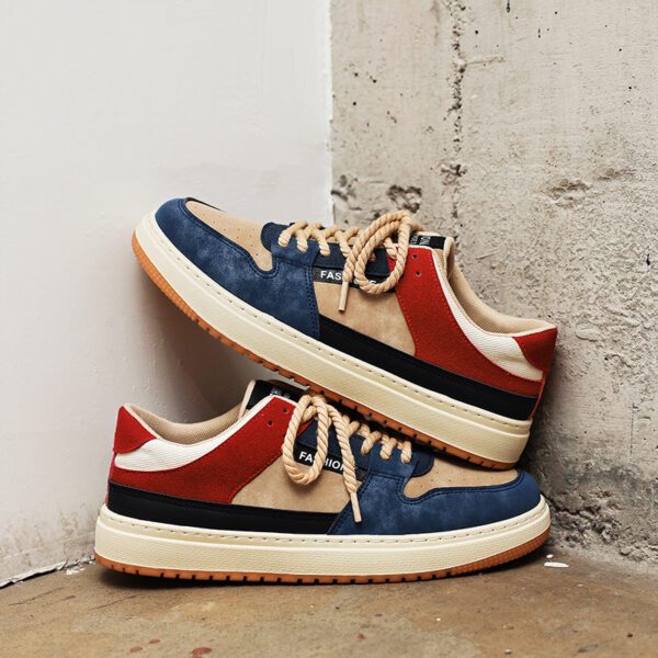 Men's Casual Simple Fashion Lace-Up Skateboard Sneakers
