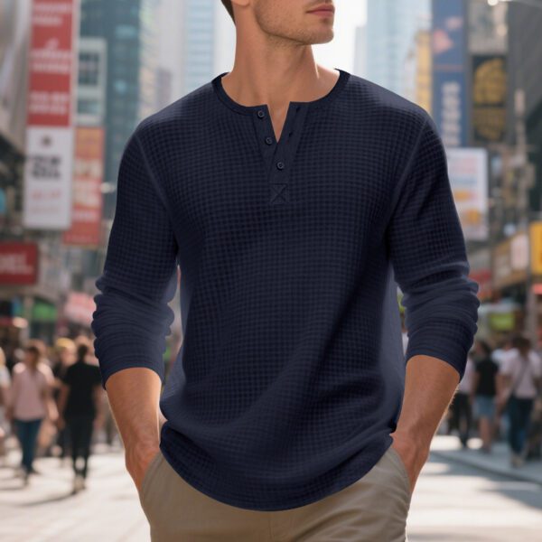 8abdd95e-f57f-4021-8e85-0807c1b89869.jpg Men's Jacquard Casual Plaid Button-Down Long Sleeve Sweater