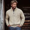 Men's Fashionable Cardigan Long-Sleeve Zip-Up Sweater