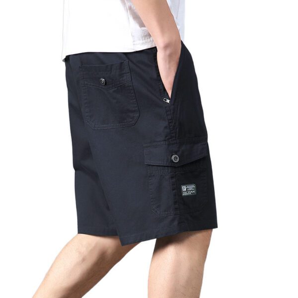 Men's Casual Style Relaxed Loose-fit Mid-Length Cargo Short Pants