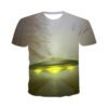Men's 3D Printed UFO Sci-Fi Casual Short Sleeve T-Shirt