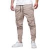 Men's Casual Retro Multi-Pocket Drawstring Leisure Cargo Pants