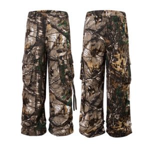 Men's Retro Hunting Style Branches Camouflage Cargo Pants