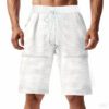 Men's Relaxed-Fit Knitted Mid-Length Jacquard Casual Shorts