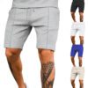 Men's Solid Color Versatile Casual Trendy Sports Shorts