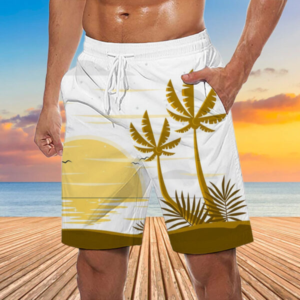 Men's Casual 3D Summer Beach Printed Swimming Shorts