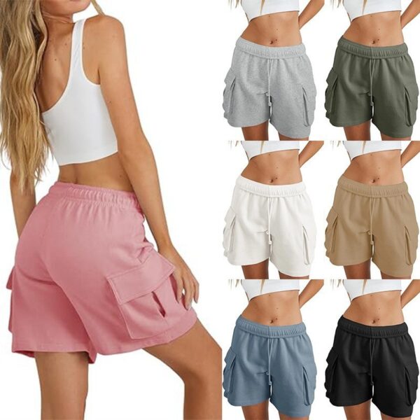 Women's Fashion Loose-Fit Casual Drawstring Cargo Shorts