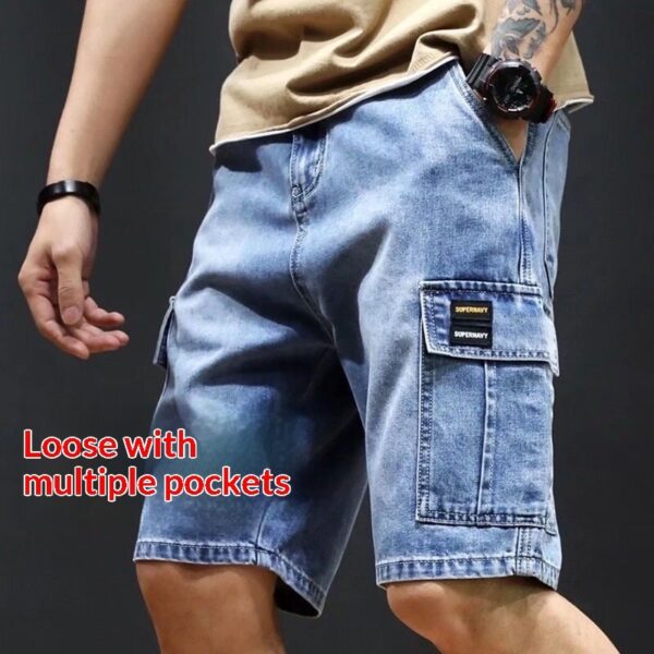 Men's Casual Mid-Length Workwear Jean Pants: Perfect for Style and Durability
