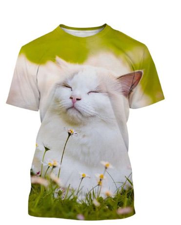 a05d623c-9f5a-4340-91a5-c129926de7a5.jpg Men's 3D Printed Casual & Funny Cute Cat Pattern T-shirt