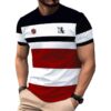 Men's Short-sleeved T-shirt Business Casual 3D Digital Printed