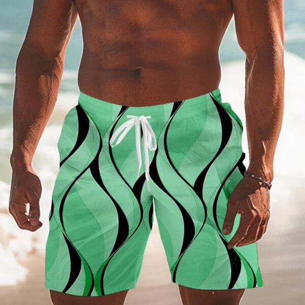 Men's 3D Printed Design Casual Beach Swim Shorts