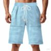Men's Relaxed-Fit Knitted Mid-Length Jacquard Casual Shorts
