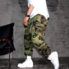 Men's Retro Hip Hop High Street Camouflage Casual Cargo Pants