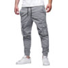 Men's Casual Retro Multi-Pocket Drawstring Leisure Cargo Pants