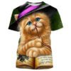 a4560e69-d7e7-4f16-8717-751fdd064039.jpg Men's 3D Printed Casual & Funny Cute Cat Pattern T-shirt