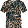 Men's 3D Printed Bullets & Tye Dye Casual Short Sleeve T-Shirts