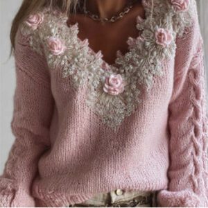 Women's Relaxed Cozy Soft Knit Pullover Sweater