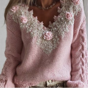 Women's Relaxed Cozy Soft Knit Pullover Sweater