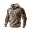 Men's Casual Cardigan Double-Hooded Half-zip Hoodie