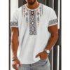 Men's Short-sleeved T-shirt Business Casual 3D Digital Printed
