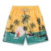 Men's Casual Floral Beach Style Printed Swim Shorts
