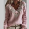 Women's Relaxed Cozy Soft Knit Pullover Sweater