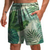 Men's Trendy Summer 3D Printed Leaf Series 3D Printed Casual Beach Shorts