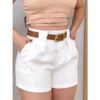 b2f99799-0a96-4840-8b63-f7b9d1568554.jpg Women's Elegant Solid-Color Casual Shorts