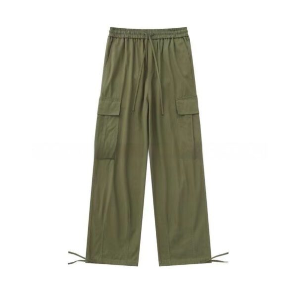 b37ab231-97e8-4528-affa-af1ae2a62d58_fine.jpeg Men's Casual Loose Fitting Straight Leg Cargo Drawstring Pants With Multiple Pockets