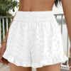 Women's High-Waisted Cutout Lace Casual Beach Shorts