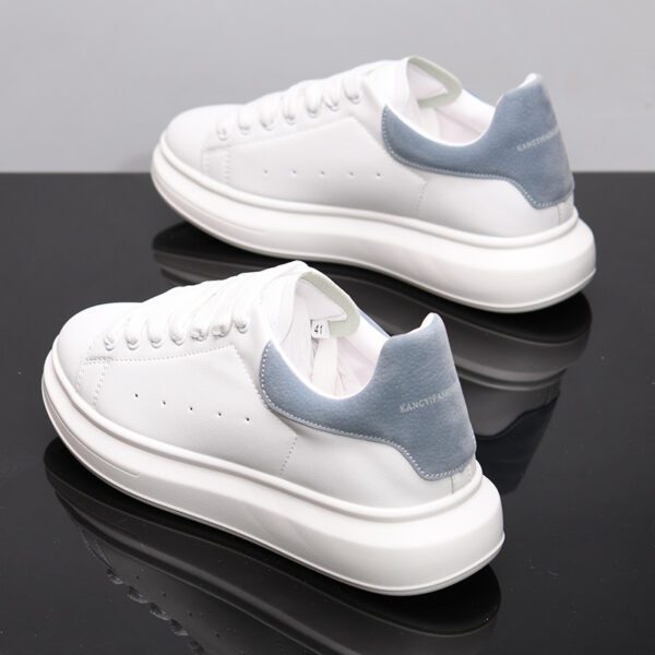 Men's Casual Spring Leather Sneakers In Korean Style